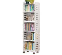 PEBFHSQW Estantería Móvil con Ruedas: Gran Capacidad para El Hogar Y La Oficina, Organizador De Escritorio De Varios Niveles para Estudiantes, Portátil Y Ahorra Espacio.(5 Layers)