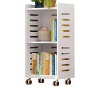 PEBFHSQW Estantería Móvil con Ruedas: Gran Capacidad para El Hogar Y La Oficina, Organizador De Escritorio De Varios Niveles para Estudiantes, Portátil Y Ahorra Espacio.(2 Layers)