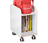 PEBFHSQW Estantería Móvil con Ruedas para Mochilas Escolares: Estantería De Pie para Dormitorio/Escritorio, Organizador Multiusos para Estudiantes.(46 * 25 * 38cm)