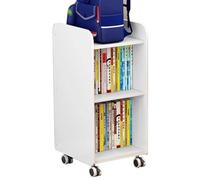 PEBFHSQW Estantería Móvil con Ruedas para Mochilas Escolares: Estantería De Pie para Dormitorio/Escritorio, Organizador Multiusos para Estudiantes.(76 * 35 * 38cm)