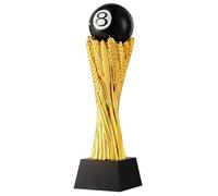 PEBFHSQW Trofeo Creativo para Competiciones De Billar Premio Campeón Recuerdo para Jugadores Trofeo para Torneos De Billar Eventos Deportivos. La Base Se Puede Grabar(Golda)