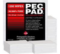 PEC-PAD Lint Free Wipes 4”x4” Non-Abrasive Ultra Soft Cloth for Cleaning Sensitive Surfaces like Camera, Lens, Filters, Film, Scanners, Telescopes, Microscopes, Binoculars. (1200 Sheets Per/Pkg)