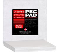 PEC-PAD Lint Free Wipes 9”x9” Extra Large Non-Abrasive Ultra Soft Cloth for Cleaning Sensitive Surfaces. Camera, Lens, Filters, Film, Scanners, Telescopes, Microscopes, Binoculars. (25 Sheets Per/Pkg)