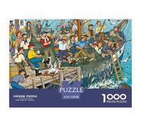 Pecado en el Pueblo pesquero Puzzle De Madera Impermeable DIY Puzzles De 1000 Piezas Regalos para Adultos Colorido Rompecabezas Juegos Educativos