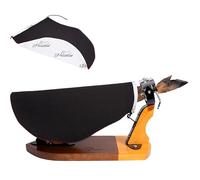 PECELLÍN Cubre Jamon Profesional - Cubrejamonero con Doble Tela 57cm, Fabricado en España, Cubrejamon con 70% Algodon y 30% Poliester, para Cubrir Patas y Paletas de Jamones Negro
