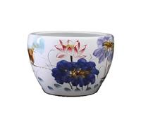 pecera Acuario con Acabado cerámico, Color Blanco, Ideal for Sala de Estar y Feng Shui.(53cm)