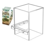 Pecera De Acrílico Transparente - Acuario De Presión Negativa De 13x13x16 Cm, Diseño Suspendido Al Vacío Invertido, Pantalla, | Aumentar el Espacio para Nadar de Peces, hogar, Oficina, Escrito