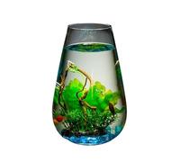 Pecera de Acuario Large Glass Fish Tank Cylinder Desktop Goldfish Aquarium Small Ornaments Transparent Vase