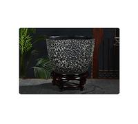 Pecera De Cerámica Estilo Chino para Cultivo De Peces, para Patio, Tortuga, Sala De Estar, Balcón, Oficina, Feng Shui, Acuario, Pecera, Pecera Genial, E-75cm