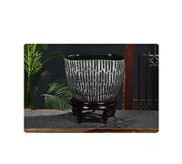 Pecera De Cerámica Estilo Chino para Cultivo De Peces, para Patio, Tortuga, Sala De Estar, Balcón, Oficina, Feng Shui, Acuario, Pecera, Pecera Genial, B-75cm