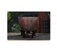 Pecera De Cerámica Estilo Chino para Cultivo De Peces, para Patio, Tortuga, Sala De Estar, Balcón, Oficina, Feng Shui, Acuario, Pecera, Pecera Genial, D-75cm