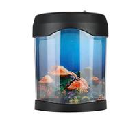 Pecera, Kit de Inicio de Acuario de Escritorio Mini Pecera USB Lámpara de Humor para Acuario Acuario con Luz LED para Sala de Estar para Regalo para Decoración de Oficina
