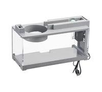 Pecera - Mini Acuario de Escritorio, pequeño Tanque Decorativo Retro con Bomba de Aire | Camarón, Tortuga, Reptil, Musgo, Accesorio de Equipo de Acuario para Peces, camarones y Tortugas