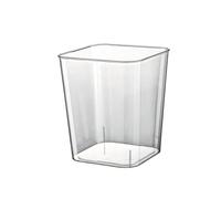 pecera Mini pecera de acrílico Transparente Cuadrada for decoración de Escritorio de Sala de Estar