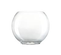 pecera Pecera de Cristal Ovalada Creativa con Forma de pez Dorado, pequeña, Transparente, for decoración del hogar y el Escritorio.(13.5cm)