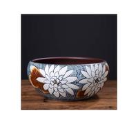Pecera Pecera de Escritorio, pecera de cerámica, Lavabo de Loto, Lavabo de Agua doméstico, Adecuado for Sala de Estar, Dormitorio y Oficina, etc. Acuario (Size : L)