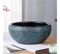 Pecera Pecera Tanque de cerámica Sala de Estar Pecera Contenedor hidropónico Tanque de Tortuga Tazón de Lirio de Agua Maceta de flor de Loto Acuario de pecera de interior-32 cm (41 cm)
