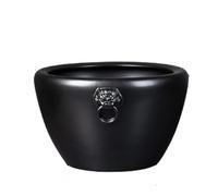 Pecera Pequeña Tanque de Peces Dorados Koi de cerámica, Puerta de Patio Grande, Tanque de Lirio de Agua, Tanque de Loto, Tanque de Peces de jardín, Adornos de decoración Interior Kit De Pecera(52cm)