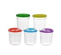 Pecera portátil para acuario, pecera, transparente, para tortuga, betta, medusas, kit de iniciación, cuencos con tapas