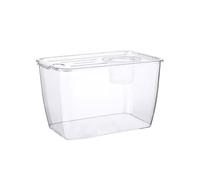 pecera Tanque de Peces Cuadrado acrílico Transparente con Tapa Transpirable, Caja Almacenamiento Multifuncional for cría pequeña y