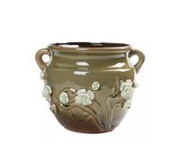 Pecera Tanque de Peces for Sala de Estar, Maceta de cerámica for Flores, Tanque de Tortuga for Interior, Patio, Tanque de Plantas acuáticas con Mango Acuario
