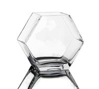 pecera Tanque de Peces Hexagonal Vidrio, Tanque Mesa Transparente, Lucha contra, Gran tamaño, Muebles ecológicos for el hogar(Pequeño)