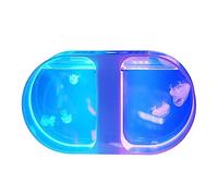 pecera Tanque de Peces Medusas Bilateral Escritorio Acuario Pequeño Ornamentales Oficina Decoración del hogar