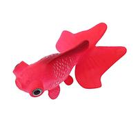 Peces de Acuario Tazón De Plástico Natación Oro Peces Betta Peces Divertido Artificial de Silicona Peces Pequeños Peces Falsos Peces Pescado Decoración de Adornos(de Colores Rojo)