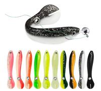 Peces de Goma para Pesca 20 Piezas Cebo BióNico 10cm Suaves Peces de Goma Artificiales 6g Blandos Senuelos de Pesca, Peces de Goma para Pescar, para Peces de Agua Salada y Peces de Agua Dulc