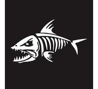 Peces De Hueso De Salmón Pegatinas Divertidas De Coches Adhesivos Impermeables Calcomanías Decoración Automática De Modelos Para Yate