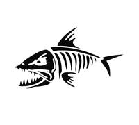 Peces De Hueso De Salmón Pegatinas Divertidas De Coches Adhesivos Impermeables Calcomanías Decoración Automática De Modelos Para Yate