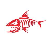 Peces De Hueso De Salmón Pegatinas Divertidas De Coches Adhesivos Impermeables Calcomanías Decoración Automática De Modelos Para Yate