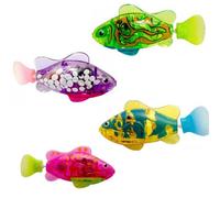 Peces Electrónicos Funmo 4 Piezas Robo Fish, Peces Eléctricos Con Luminoso, Juguete De Pescado Flotante, Juguete Eléctrico Bañera De Peces, Juguetes De Piscina Para La Piscina, Niñ