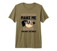 Peces Globo Make Me Happy You Not So Much Funny Pufferfishes Camiseta Premium