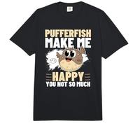 Peces Globo Make Me Happy You Not So Much Funny Pufferfishes Comfort Colors Adult Heavyweight T-Shirt