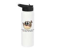 Peces globo Make Me Happy You Not So Much Funny Pufferfishes Stainless Steel Insulated Water Bottle