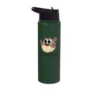 Peces globo Make Me Happy You Not So Much Funny Pufferfishes Stainless Steel Insulated Water Bottle