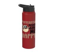 Peces globo Make Me Happy You Not So Much Funny Pufferfishes Stainless Steel Insulated Water Bottle