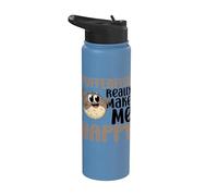 Peces globo Make Me Happy You Not So Much Funny Pufferfishes Stainless Steel Insulated Water Bottle