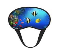 Peces, plantas, vida marina tropical, algas marinas, Cubiertas oculares completas, antifaces para dormir que bloquean la luz, orejeras opacas para dormir