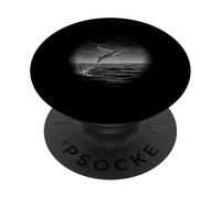 Peces voladores sobre océano Olas de Agua Fauna Marina PopSockets PopGrip Adhesivo