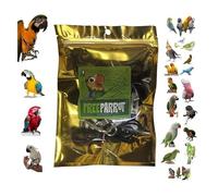 Pechera loros Plus A6 naranja enganche rápido, mediano de Kalopsita a amazona o gran ara, elástica cinta 10 mm, hebillas de plástico o metal, correa de 4 mm 1 m