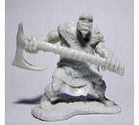 Pechetruite 1 x Orc Chopper 2H AXE - Reaper Bones Miniatura para Juego de rol Guerra - 77431