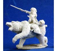 Pechetruite 1 x Ursula Knight Dwarf Bear Rider - Reaper Bones Miniatura para Juego de rol Guerra - 77353
