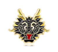 Pecho con temática de dragón Chino Año Nuevo Insignia Decorativa Fiesta Pin Pin Traje Pin Joyería Étnica