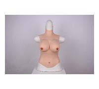 Pecho De Silicona Realista De Medio Cuerpo De Tetas Falsas Para Travestis Transgénero Sissy Pechos Suaves Copa D (gel)