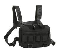 Pecho Para Hombres, Bolsa De Correr Portátil De Tela Oxford 20L, Mochila De Malla Trasera Multifuncional, Negro , Se référer au descriptif, Consulte la descripción