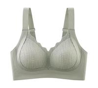 Pechos por circunstancias Abandonar antideslizante con un pequeño pecho que se recoge. La ropa interior es ajustable y sexy, verde, M