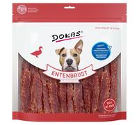 DOKAS Pechuga de Pato en rodajas - Snack Premium sin Cereales para Perros - Filete de pechuga de Pato - 1 x 900 g