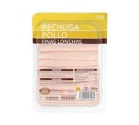 Pechuga de pollo Hacendado finas lonchas Paquete 200 g Pack 2